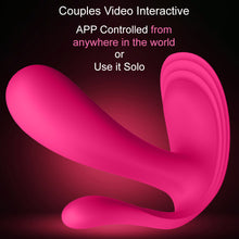 Load image into Gallery viewer, Satisfyer Top Secret + Interactive App Enabled Couples Vibrator Pink