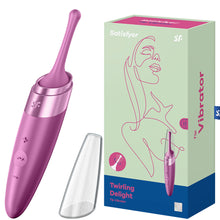 Load image into Gallery viewer, Satisfyer Twirling Delight Tip Clitoral Nipple Stimulator Vibrator Sex Toy Rose