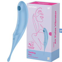 Load image into Gallery viewer, Satisfyer Twirling Pro 2-in-1 Air Pulse Clitoral Stimulator Tip Nipple Vibrator
