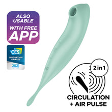 Load image into Gallery viewer, Satisfyer Twirling Pro+ APP Control 2-in-1 Clitoral Stimulator Nipple Vibrator