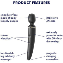 Load image into Gallery viewer, Satisfyer Wand-er Woman Black 4061504001203