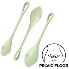 Load image into Gallery viewer, Satisfyer Yoni Weighted Power Kegel Balls Ben Wa Pelvic Floor Exerciser Green