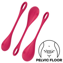 Load image into Gallery viewer, Satisfyer Yoni Weighted Power Kegel Balls Ben Wa Pelvic Floor Exerciser Red