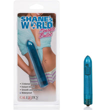 Load image into Gallery viewer, Shane's World Sparkle Bullet 4" Blue Vibrator