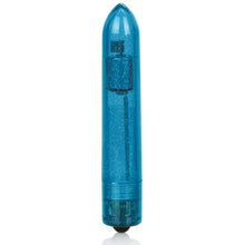 Load image into Gallery viewer, Shane's World Sparkle Bullet 4" Blue Vibrator
