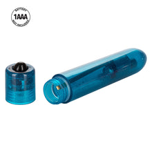 Load image into Gallery viewer, Shane's World Sparkle Bullet 4" Blue Vibrator