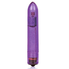 Load image into Gallery viewer, Shane's World Sparkle Bullet 4" Purple Vibrator