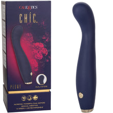 Load image into Gallery viewer, Calexotics Chic Peony Luxury G-Spot Silicone Vibrator Dual Motor Purple