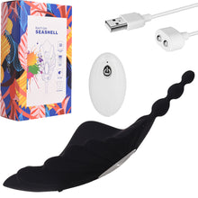 Load image into Gallery viewer, Shelly Wearable Panty Vibrator Clitoral Stimulator Remote Controlled USB Black