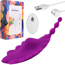 Load image into Gallery viewer, Shelly Wearable Panty Vibrator Clitoral Stimulator Remote Controlled USB Purple