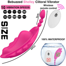 Load image into Gallery viewer, Shelly Wearable Panty Vibrator Clitoral Stimulator Remote Controlled USB Rose