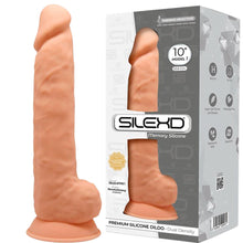 Load image into Gallery viewer, SILEXD MODEL 1 FLESH 10" Realistic Silicone Dildo Suction Cup Balls