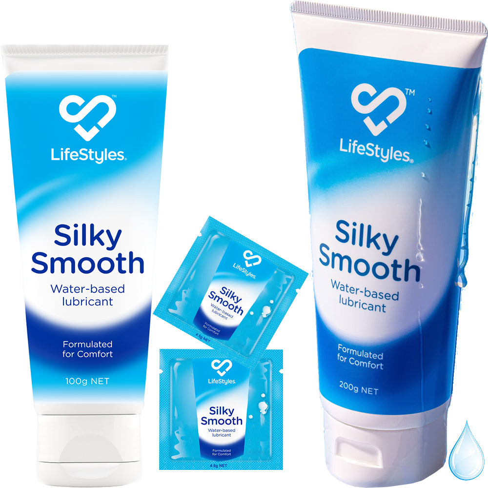 LifeStyles Silky Smooth Water-Based Personal Lubricant Sex Lube LifeStyles Silky Smooth Water-Based Personal Lubricant Sex Lube