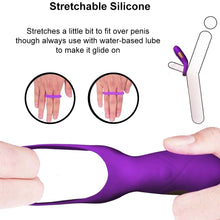 Load image into Gallery viewer, Steve Vibrating Cock Ring USB Rechargeable Couples Penis Vibrator