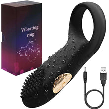 Load image into Gallery viewer, Steve Vibrating Cock Ring USB Rechargeable Couples Penis Vibrator