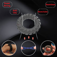 Load image into Gallery viewer, 3 Cock Ring Thick Strong Penis Balls Rings Couples Erection Enhancer Stretchable