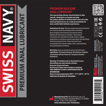 Load image into Gallery viewer, Swiss Navy Premium Anal Lubricant Silicone Personal Sex Lube