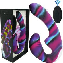 Load image into Gallery viewer, Tandem Strapless Strap-On Lesbian Double Ended Dildo Pegging Vibrator Sex Toy