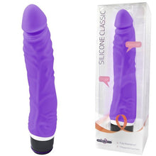 Load image into Gallery viewer, Seven Creations Silicone Classic Trojan 8" Vibrating Dildo Vibrator Sex Toy