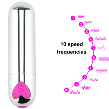 Load image into Gallery viewer, Ultra Powerful Bullet Vibrator Clitoral Stimulator USB Rechargeable Sex Toy