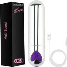 Load image into Gallery viewer, Ultra Powerful Bullet Vibrator Clitoral Stimulator USB Rechargeable Sex Toy