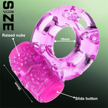 Load image into Gallery viewer, Vibrating Butterfly Cock & Balls Ring Finger Vibrator