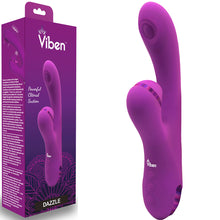Load image into Gallery viewer, Dazzle Thumping G Spot Rabbit Vibrator Clitoral Stimulator Air Pulse Sucker