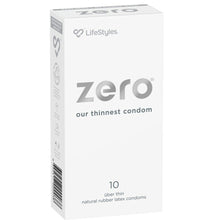 Load image into Gallery viewer, LifeStyles Zero Male Condoms 10's