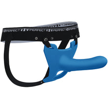 Load image into Gallery viewer, Perfect Fit Zoro Strap-On 5.5" Dildo Harness Couples Gender Neutral Sex Toy Blue