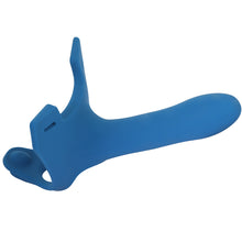 Load image into Gallery viewer, Perfect Fit Zoro Strap-On 6.5" Dildo Harness Couples Gender Neutral Sex Toy Blue