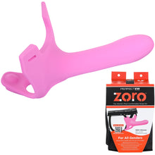 Load image into Gallery viewer, Perfect Fit Zoro Strap-On 6.5" Dildo Harness Couples Gender Neutral Sex Toy Pink