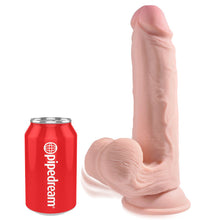 Load image into Gallery viewer, King Cock Plus 9'' 3D Realistic Dildo with Swinging Balls Dong Sex Toy