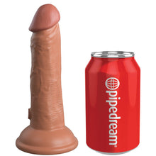 Load image into Gallery viewer, King Cock Elite 6'' Dual Density Cock Tan Realistic Dildo Suction Cup Sex Toy