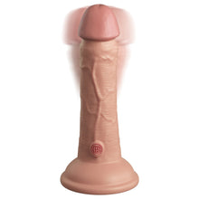 Load image into Gallery viewer, King Cock Elite 6'' Vibrating Dual Density Dildo Flesh Realistic Suction Sex Toy