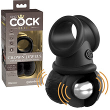 Load image into Gallery viewer, King Cock Elite The Crown Jewels Vibrating Silicone Balls Dildo Ring Sex Toy