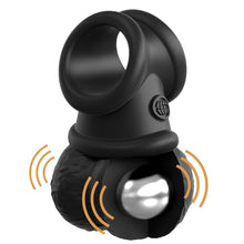 Load image into Gallery viewer, King Cock Elite The Crown Jewels Vibrating Silicone Balls Dildo Ring Sex Toy