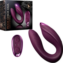 Load image into Gallery viewer, Rocks Off Rock Chick Diva U Couples Vibrator Clitoral Stimulator