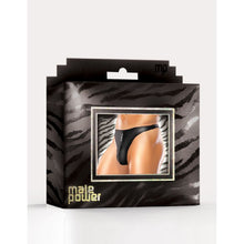 Load image into Gallery viewer, Male Power Zipper Thong Black