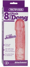 Load image into Gallery viewer, Vac-U-Lock Attachment - Crystal Jellies Dong Pink 8"