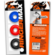 Load image into Gallery viewer, Ringer Max 3 Pc Multi Colour Cockring Set