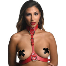 Load image into Gallery viewer, Red Female Chest Harness S/M