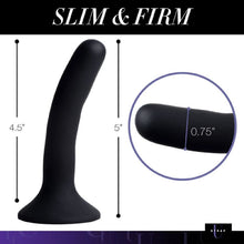 Load image into Gallery viewer, Black Silicone Strap-On Dildo Small