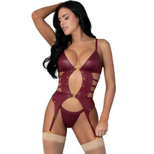 Load image into Gallery viewer, Kira Burgundy Kiss Two Piece Set