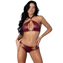 Load image into Gallery viewer, Juno Burgundy Jewel Two Piece Set