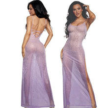 Load image into Gallery viewer, DreamGirl Ombre Glitter Mesh Gown Lilac