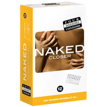 Load image into Gallery viewer, Four Seasons Naked Closer Condoms 12 Pack width 49mm