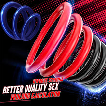 Load image into Gallery viewer, Slider 3 Pack Silicone Cock Rings Erection Enhancer Balls Ring