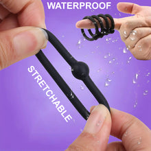 Load image into Gallery viewer, 4 Pack Silicone Stretchable Cock Rings Penis Balls Erection Enhancer Ring
