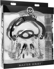 Load image into Gallery viewer, Mutiny Silicone O-Ring Gag With Nipple Clamps