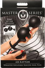 Load image into Gallery viewer, Ass Rattler Weighted Inflatable Silicone Anal Plug